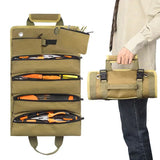 Roll Up Tool Bag Oxford Cloth, Waterproof & Heavy Duty Tool Organizer for Electricians & Carpenters, V1232-JSSNB-002