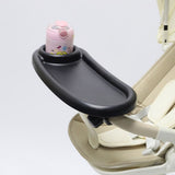 Universal Snack Tray for Stroller, Cup Holder Tray with Flexible Silicone Arm Gripper, Stays in V1369-AZ3-W-20435