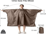 Reusable Waterproof Rain Poncho V1237-ZY-908-216