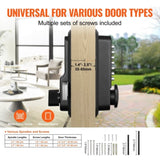 Mechanical Keyless Entry Door Lock, 14 Digit Keypad, Water-proof Zinc Alloy, Outdoor Gate Door Locks V952-JXMMSBMAZSZMEOO20V0
