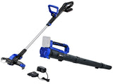 POWERBLADE 20V Leaf Blower & Line Trimmer / Edger Combo, Kit with 4.0Ah Battery & Fast Charger V219-GTCCLSPBBL2LT2A
