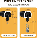 Ceiling Curtain Track,Curtain Track Wall Mounted,Ceiling Mount Rail Room Divider Tracks Extra Long V1258-DP02-C-2729