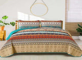 Textured Quilted bedspread and pillowcovers set Add Depth and Dimension - Queen size V745-MAC080375Q13U