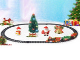 Christmas Train Set Electric Train with Lights and Music Railway Tracks Set Battery Operated Tracks V1294-YM0717-10350963