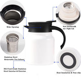 Vacuum Insulated Tea Pot With Infuser, 18 8 Stainless Steel Double Wall Thermal Carafe With V1237-ZY-807-296