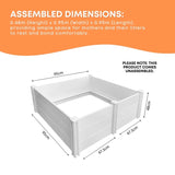 Rooster Farms Dog Whelping Box 0.95m x 0.95m x 0.48m - Puppy Birthing PVC Pen V238-SUPDZ-40485915590736