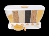 6 Grids Dispenser Storage Container Rice Cereal Beans Grain V63-842211