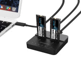 Simplecom SD550v2 USB 3.2 Gen2x2 to Dual Bay NVMe M.2 SSD Docking Station Duplicator Offline Clone V28-SIMSD550V2