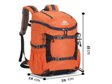 Navy Blue 20L Women's Orange Mountaineering Backpack - Water-Resistant V888-ELOSUNG28887