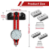 2-in-1 Table Saw Alignment Gauge and Thin Rip Jig with Dial Indicator, Aluminum T-Slot Miter Gauge V1341-ZY-RW6KY52V-RED
