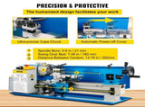 Metal Lathe 7'' x 14'', Mini Metal Lathe 0-2500 RPM Variable Speed,Mini Lathe with 4" 3-jaw V952-0618WXCC000000001V3