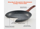 Frying Pan Skillet, Aluminum Egg Fry Pans, 3 Piece Set , Nonsitck Heavy-Duty V952-LCGSJTMFSTC9SVAUG001V0