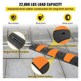 Rubber Speed Bump, 1 Pack 2 Channel Speed Bump Hump, 72.8" Long Modular Speed Bump Rated 22000 LBS V952-YCZDLCG721PCSMUYHV0