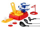 Keezi Kids Golf Toy Set with 20 Balls & 3 Adjustable Clubs, Foot Pedal Ball Launcher Portable KGS-B-BL