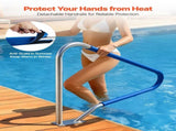 Pool Rail, 122 x 91.5 cm Pool 100kg Load Capacity Heavy Duty 304 Stainless Steel Swimming V952-BXGYCFSDDB4834UDG001V0