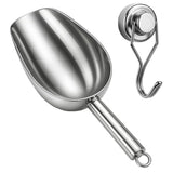 Stainless Steel Ice Scoop Multipurpose Kitchen Food Shovel For Ice Maker Popcorn Coffee Bean Candy V1369-AZ3-W-14952
