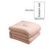 59x39" 100% Cottons Blanket, Soft and Breathable Bed Blanket, Multi-functional Bed Blanket for All V1189-WXFWAL-20260319-00936