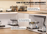 2-Tier Wire Pull Out Cabinet Under Sink Basket Organizer 10.7"x14.2" 2PCS V952-FZSLLTGPFECS5ERAHV0