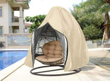 Egg Chair Cover, Waterproof Swing Egg Chair Cover with Zipper, Wind-Proof Swing Chair Cover with V1366-AZ2-W-08553