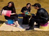 Portable Retractable Stool MAX Gen 8 Telescopic Camping Seat 50cm Tall Extra Wide Heavy Duty V888-ELOSUNG44508