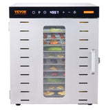 VEVOR 10 Trays Food Dehydrator Machine Stainless Steel 1000W Jerky Fruit Drying V952-SP1005481000WM6IMV3