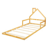 Pine Wood Floor Bed House Frame for Kids and Toddlers V63-843091