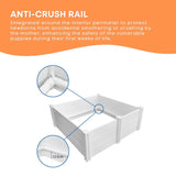 Rooster Farms Dog Whelping Box 0.95m x 0.95m x 0.48m - Puppy Birthing PVC Pen V238-SUPDZ-40485915590736