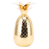 Cocktail Shaker Pineapple Shape Stainless Steel Polished Smooth Surface 500ml for Home Bar Gold V1294-YM0703-3118230139912