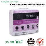 Bianca Comfort in Cotton Mattress Protector King Single V442-BCA-MATTRESSP-COTTON-WHITE-KS
