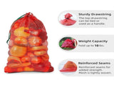 50 Pcs Onion Bags, 11 x 18 inch Mesh Produce Bags, Fresh Bag for Onion Vegetables Potato, Red V1192-AZ-W-17517