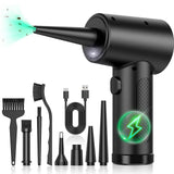 Cordless Electric Air Duster - 51000RPM Handheld Blower for PC Cleaning V1263-JX-7132