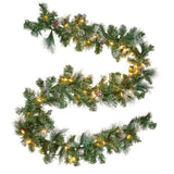 Christabelle 2.7m Christmas Garland Bayville Pine Cones with LED Lights Tree Decoration Ornamen 112_NATBV274