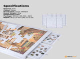 Social Hike Puzzle Board 1500 pcs - Felt Tilting Portable Cover Drawers Silver V238-SUPDZ-42097742381136