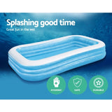 Bestway Kids Pool 305x183x56cm Inflatable Above Ground Swimming Pools 1161L BW-POOL-KID-SQ-54009