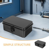 2Pcs Small Iron Tool Box Durable Portable Case for Garage and Car Tool Storage V1369-AZ3-W-19310
