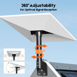 Roof & Wall Mount for Starlink Gen 3 Standard V3/4/4X, Adjustable 20&deg Tilt & 360&deg Swivel, Heavy-Duty V1181-ZY007