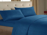Sofa Bed Sheet Set Full Size Ivory Stripe Egyptian Cotton 1000 Thread Count Fit Up to 5" inches Deep V1369-AZ3-W-17585