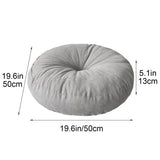 Floor Cushion Round Seat Pad 19.5Inch Thick Sitting Pillow Non Slip Floor Pouf for Living Room V1370-AZ4-09396