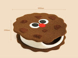 Adorable Cookie-Shaped Cat Bed - Cozy and Playful Pet Hideout V888-ELOSUNG10731