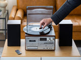 Audio Home Entertainment System Turntable, CDs, Vinyl, Wireless Streaming & More V196-CD114BR