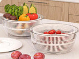 Multifunctional Salad Spinner with Colander Fast Drying Collapsible Vegetable Fruit Kitchen Tool V1258-DP02-BOL-204