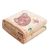 Summer Blanket Polyester Fiber Washable Skin Friendly Summer Quilt Thin Blanket Bed Accessories for V1294-YM0716-3117220177011