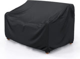 Waterproof Garden Bench Cover for 2 Seater Bench Black, 199 x 84 x 82 cm V1237-ZY-818-119