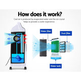 Devanti Evaporative Air Cooler Fan Conditioner 8L EAC-C-RC-11B-WH