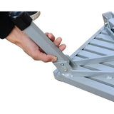 Heavy Duty Aluminum Folding Step Stool - Portable RV Platform and Work Bench with Non-Slip Surface V888-ELOSUNG18492