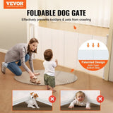 Retractable Baby Gate, 34.2" Tall Mesh Baby Gate, Extends up to 76.8" Wide Retractable Gate for Kids V952-WZSSMBS71INC5QCB1V0
