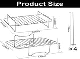 2Pcs Air Fryer Rack Compatible with Ninja Food Dual Zone AF300UK AF400UK, 304 Stainless Steel V1237-ZY00B09XXCXT91