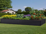 Green Fingers Raised Garden Bed 2 Pcs 210x90cm Planter Box Container Galvanised Metal Outdoor GARDEN-AG-290-CL