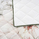 Bianca Giselle White Polyester Printed Floral Coverlet Set Single/Double V442-BCA-COVERLETS-GISELLE-WHITE-DS