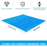 Pool Sheet, Rectangular Pool Sheet For 300X200Cm Pool - Blue Waterproof Foldable Pool V1188-MS-227-0789